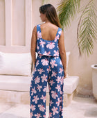 Elodi Pant in Koki'o Blossom (Navy)