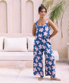 Elodi Pant in Koki'o Blossom (Navy)