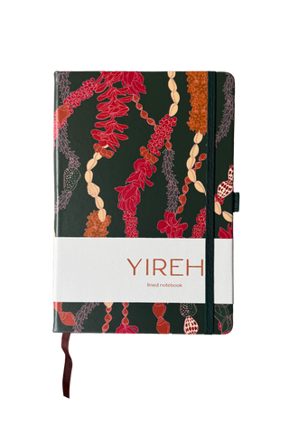 Lined Notebook in Lei Stand (Green)
