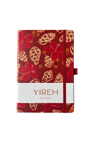 Lined Notebook in Shells & Pua (Pink)
