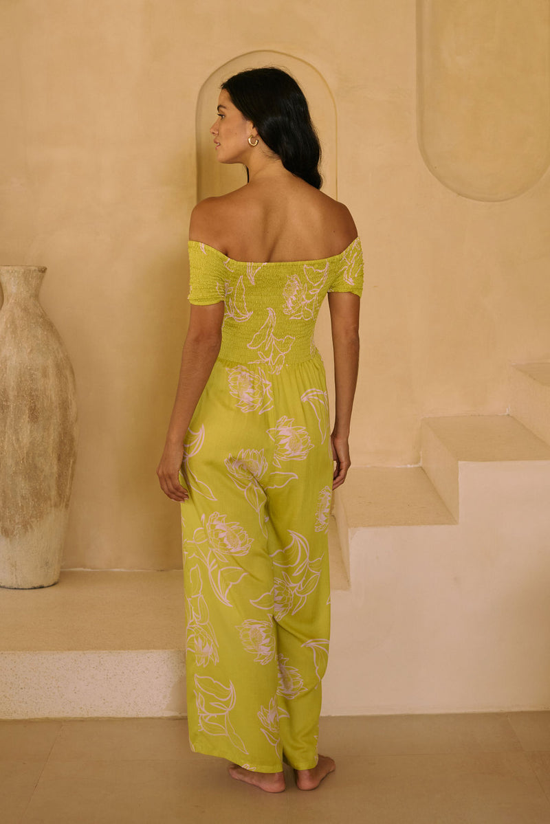 Brooklyn Jumpsuit in Protea (Melon)