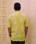 Men's Kahana Button-Up in Protea (Melon)