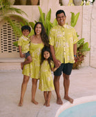 Men's Kahana Button-Up in Protea (Melon)