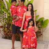 Maverick Button-Up in Lei Pua (Retro Orange)