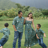 Men's Kahana Button-Up in Pua Kenikeni (Lush)