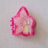 orchid claw clip in hot pink color