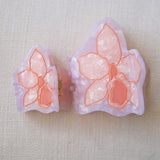orchid claw clip in peach color