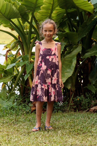Paisley Dress in Isle Orchid (Wine)