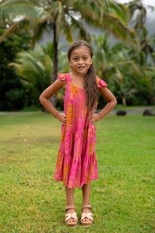 Paisley Dress in Lei Day (Pitaya Pink)