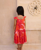 Paisley Dress in Lei Pua (Retro Orange)