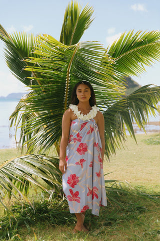 Pareo in Lavender Hibiscus