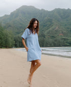 Rhea Dress in Dusty Blue