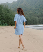 Rhea Dress in Dusty Blue