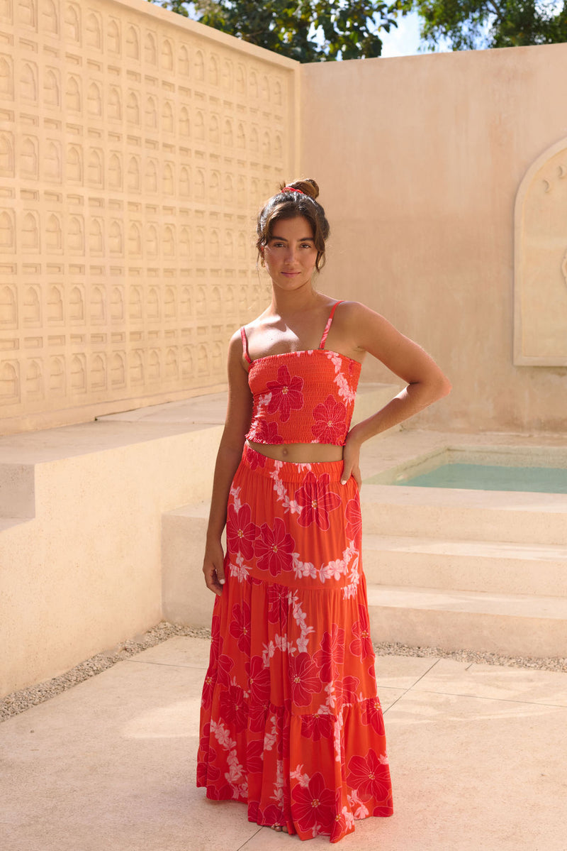 Rumi Bandeau in Lei Pua (Retro Orange)