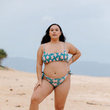 Beach Break Swim Top in Koki'o Blossom (Teal)