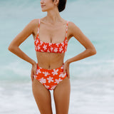 Tunnels Swim Bottom in Koki'o Blossom (Tangerine)