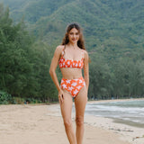 Tunnels Swim Bottom in Koki'o Blossom (Tangerine)