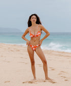 'Ehukai Swim Bottom in Koki'o Blossom (Tangerine)