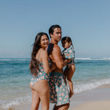 Men's Reef Board Short in Koki'o Blossom (Teal)