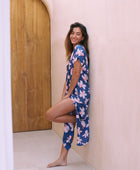 Tide Dress in Koki'o Blossom (Navy)