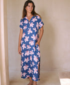 Tide Dress in Koki'o Blossom (Navy)