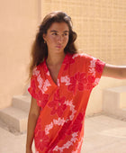 Tide Dress in Lei Pua (Retro Orange)