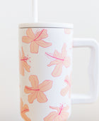 Tumbler in Koki'o Blossom (White)