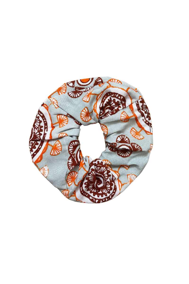 YIREH Finish the Look Scrunchie in Slate - A fun scrunchie to complete your outfit made from YIREH signature fabric/prints!