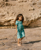 YIREH Hana Dress in Lagoon - Rayon Women's Dress