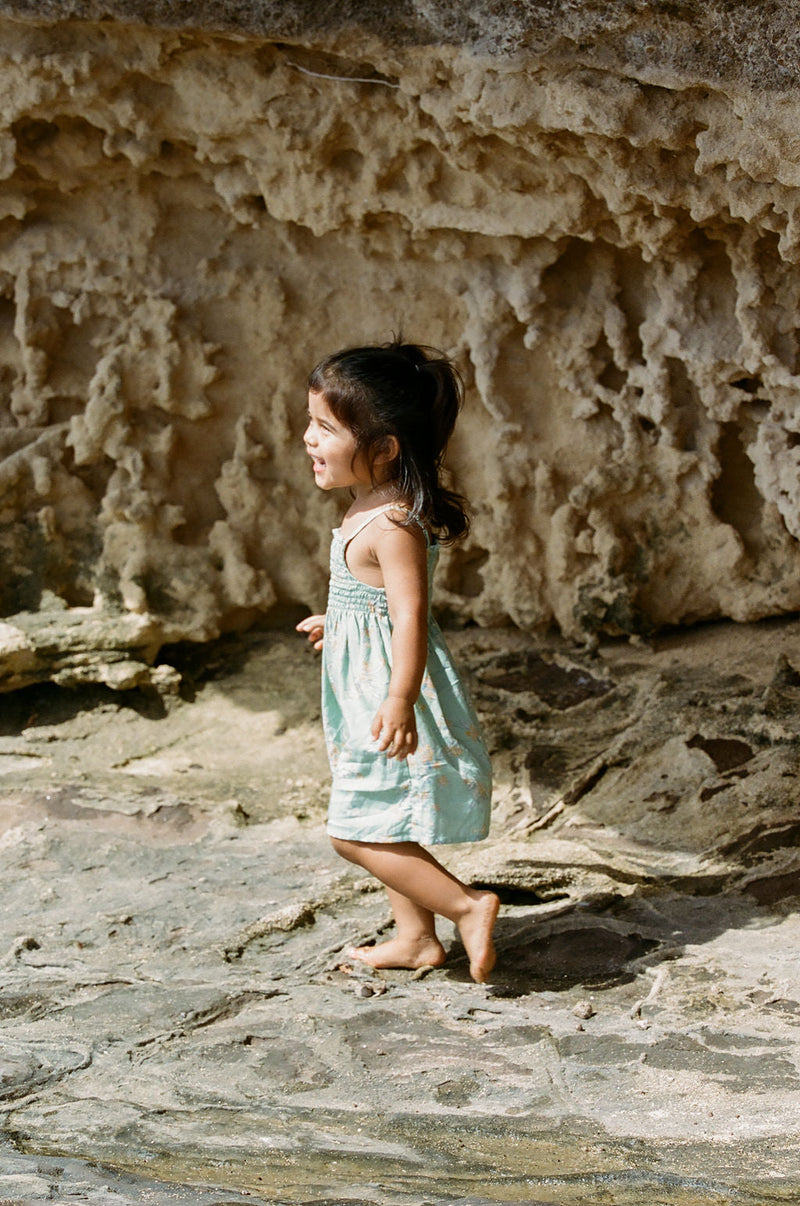 YIREH Kaia Dress in Sage - Rayon Child's Dress