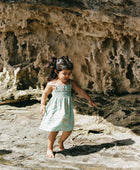 YIREH Kaia Dress in Sage - Rayon Child's Dress