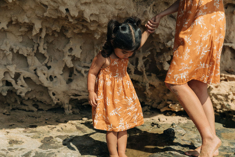 YIREH Kaia Dress in Spice - Rayon Child's Dress