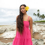 YIREH Aila Dress in Pitaya - Linen Women's Dress