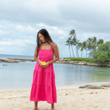 YIREH Aila Dress in Pitaya - Linen Women's Dress