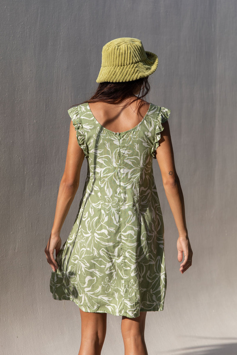 YIREH Capri Dress in Juniper - Rayon Women's Dress
