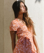 YIREH Isabella Wrap Maxi in Blossom - Rayon Women's Dress