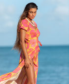 YIREH Isabella Maxi in Honey Rose - Rayon Women's Dress