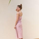 YIREH Kaila Dress in Blush - Linen Women's Dress