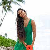 YIREH Lola Mini in Monstera - Rayon Women's Mini Dress