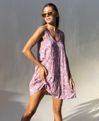 YIREH Lola Mini in Wallflower - Rayon Women's Mini Dress