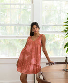 YIREH Maia Dress in Terra Rossa - Rayon Women's Dress