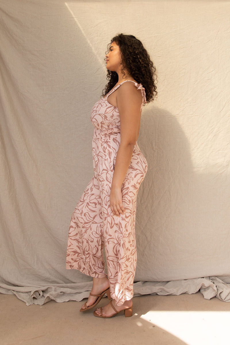 YIREH Mila Jumpsuit in Sienna - Rayon Women's Jumpsuit