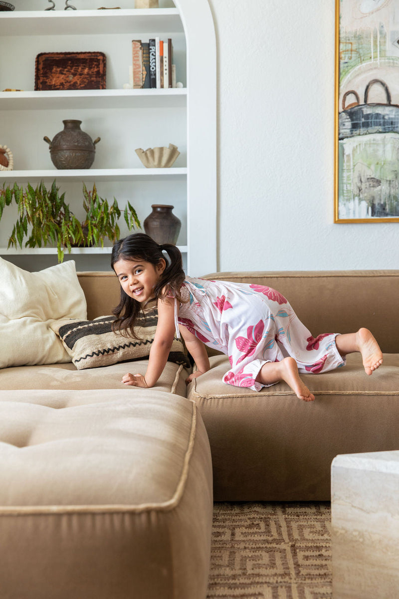 YIREH Lyla Jumper in Island Breeze - Rayon Child's Jumpsuit