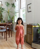 YIREH Lyla Jumper in Terra Rossa - Rayon Child's Jumpsuit