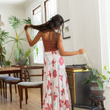 YIREH Nico Skirt in Island Breeze - Rayon Women's Skirt (w/ Rumi Bandeau in Terra)
