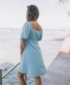 YIREH Olivia Dress in Light Blue - Rayon Women's Dress