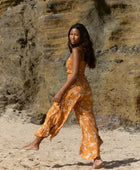 YIREH Sumi Pant in Spice - Rayon Women's Pants (w/ Rumi Bandeau in Spice)